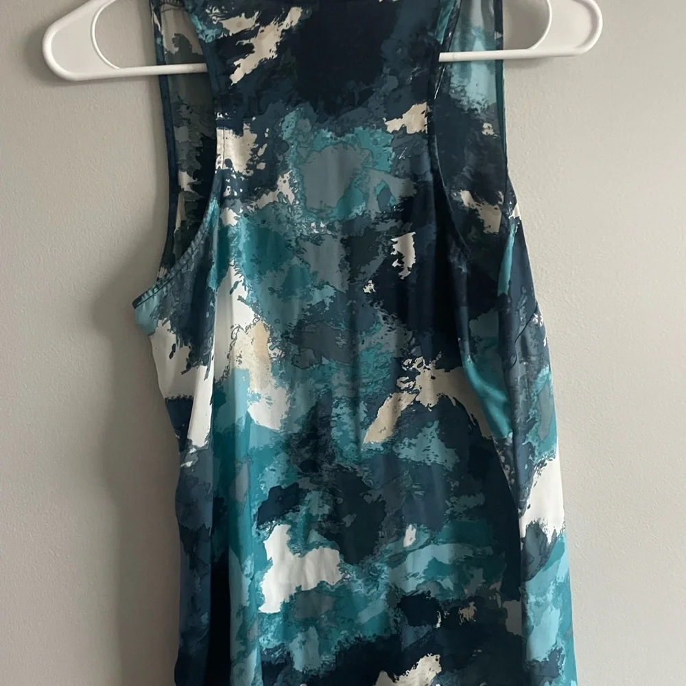 Elegant Ocean Blue Tank Top